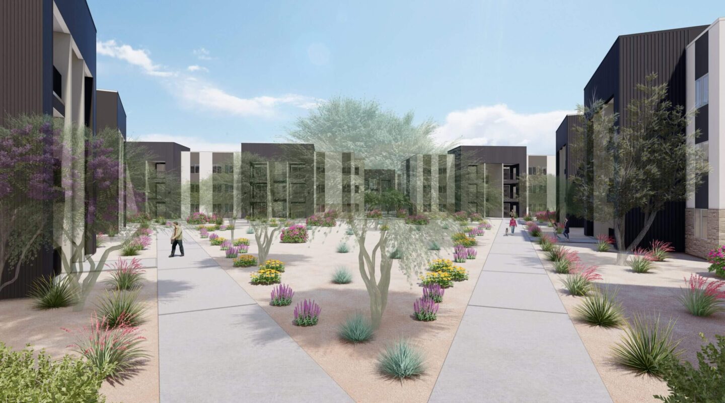 Rendering of The Acacia at Youngtown.